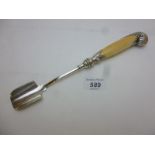 A Victorian silver stilton scoop London