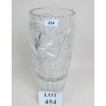 An excellent quality large glass vase es