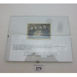 A framed A & BC Chewing Gum Ltd card No.