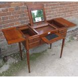 A late 19c mahogany dressing table with