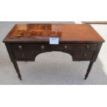 A Regency mahogany writing table with in