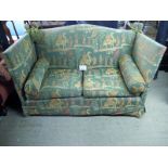 A large two seater Knoll drop end settee