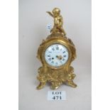 Raingo Frere gilt mantel clock with cher