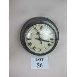 A small metal Magneta Electric wall clock est: £30-£40 (G2)