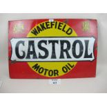 An old Castrol Motor Oil enamelled sign est: £50-£80 (G3)