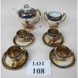 A hand painted Made in China tea set twe