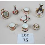 Eight pieces of Crown Derby est: £200-£2