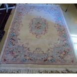 A 20c Chinese cream wool carpet (200 x 300 cm approx) est: £10-£20