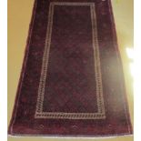 A Hamadan rug (203 cm x 111 cm approx) e