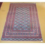 A mid 20c Persian rug on pale blue groun