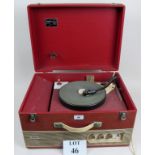 An EAR triple four portable record player with Garrard turn table est: £40-£60 (J)