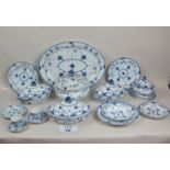 Royal Copenhagen dinner service (approximately 160 pieces) marked Danmark to base (a few pieces