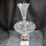 A silver plated late Victorian glass Epe