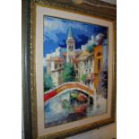 Antonio Di Viccaro - A framed oil on can