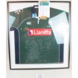 A framed and glazed London Irish Rugby T