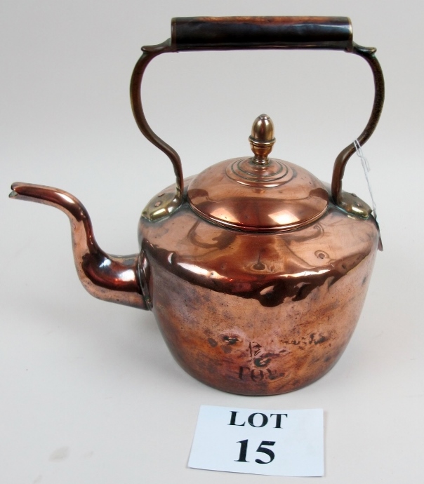 A 19c Copper kettle est: £25-£45 (A1)