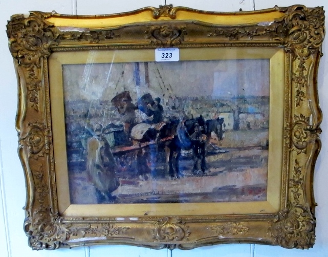 Harry Fidler (1856-1935) - A gilt framed