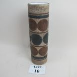 A large Troika cylindrical vase decorated by Marilyn Pascoe,