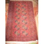 An early 20th century Persian rug on Bur