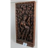 A c1900 Indian carving depicting a bare