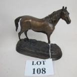 A bronze horse study (20 cm tall approx)