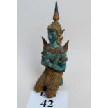 A painted metal figurine of an oriental Deity est: £25-£45 (N2)