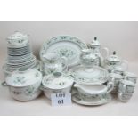 A pretty Royal Doulton Provincial pattern part dinner,