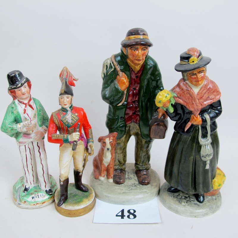 Four figurines to comprise a pair of C