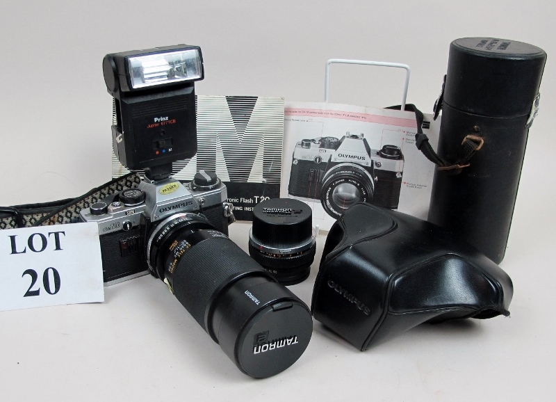 A Olympus Omid camera, Tamaron lense, Ta