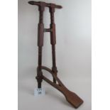 A Victorian mahogany country-house boot jack est: £35-£50 (J)