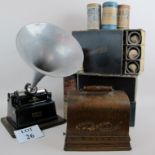 An Edison GEM phonograph,