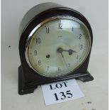 An Enfield Art Deco bakelite cased striking mantel clock,