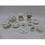Collection of eight assorted items of Aynsley Bone China also inc Hammersley & Spode etc.