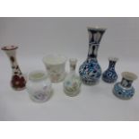 Seven assorted ceramic vases inc Royal Doulton, Aynsley etc.