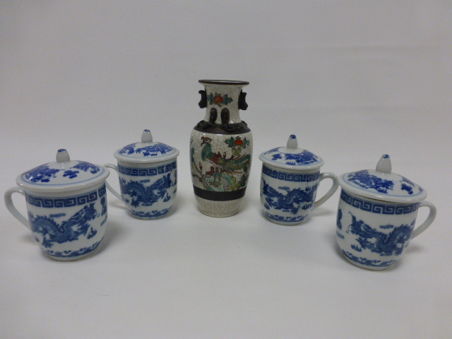 Large collection of assorted Oriental ceramics inc tea bowls, - Image 3 of 4