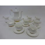 Royal Albert 15 piece complete coffee set in the Val D'or pattern and two Portmeirion Botanic