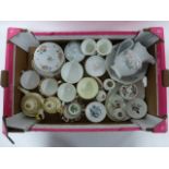 Large box of assorted ceramics inc Minton, Wedgwood etc.