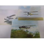 Framed & glazed (50x40cm) picture of RAF "Catalina" in flight,