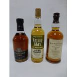 Whisky - Three bottles of Single Malt, Balvenie Founder's Reserve 10 yrs, one litre, 43% vol,