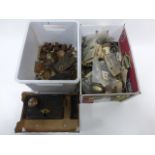 Large collection of assorted door furniture inc antique locks,