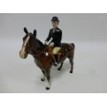 Beswick Horsewoman on standing horse Model No1730.