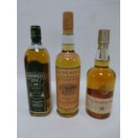 Whisky - Two bottles of Single Malt, Glenmorangie 10 yrs, 75cl, 40% vol, Glenkinchie 10yrs, 70cl,