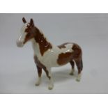 Beswick - Pinto Skewbald pony, second version, model No1373.