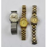 A SELECTION OF WATCHES; includes a Waters 17 jewel mechanical Incabloc watch and two others (3)