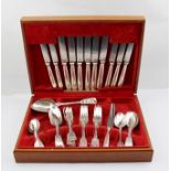 A COMPOSITE SUITE OF PRINCIPALLY VICTORIAN FIDDLE PATTERN SILVER FLATWARE AND CUTLERY comprising;