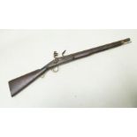 A LATE 19th CENTURY/ EARLY 20th CENTURY INDIAN MADE MUSKET BALL CARBINE, no.251, 21" barrel (wall