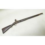 A LATE 19th CENTURY/ EARLY 20th CENTURY INDIAN MADE MUSKET BALL CARBINE, no. 361, 22.5" barrel (wall