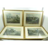 E. DUNCAN AFTER J. FERNELEY (Melton Mowbray) "Hunting Recollections", a set of ten colour prints,