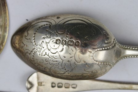 A MID 20TH CENTURY SILVER EGG CUP AND SPOON, cased, Birmingham 1954, together with various silver - Image 8 of 9