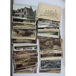 A COLLECTION OF APPROX 70 POSTCARDS, Stratford-upon-Avon, Warwickshire related, includes interior